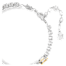 Matrix Tennis 手鏈, 混合式切割, 黃色, 鍍白金色 - Swarovski, 5666425