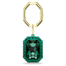 Key ring, Octagon cut, Green, Mixed metal finish - Swarovski, 5666643