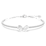Mesmera Armreif, Verschiedene Schliffe, Weiß, Rhodiniert - Swarovski, 5667253