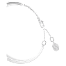 Mesmera Armreif, Verschiedene Schliffe, Weiß, Rhodiniert - Swarovski, 5667253