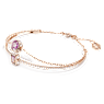 Chroma bangle, Mixed cuts, Pink, Rose gold-tone plated - Swarovski, 5668243