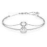 Brazalete Stilla, Tallas mixtas, Azul, Baño de rodio - Swarovski, 5668244