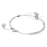 Brazalete Stilla, Tallas mixtas, Azul, Baño de rodio - Swarovski, 5668244