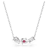 Mesmera 鏈墜, 混合式切割, 粉紅色, 鍍白金色 - Swarovski, 5668275