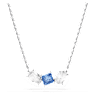 Mesmera pendant, Mixed cuts, Blue, Rhodium plated - Swarovski, 5668276