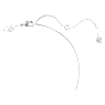 Mesmera hanger, Verschillende slijpvormen, Blauw, Rodium toplaag - Swarovski, 5668276