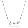 Mesmera pendant, Mixed cuts, Blue, Rhodium plated - Swarovski, 5668276