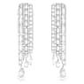 Hyperbola ドロップピアス, ミックスカット, ホワイト, ロジウム・プレーティング - Swarovski, 5668354