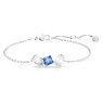 Pulseira Mesmera, Combinação de lapidações, Azul, Lacado a ródio - Swarovski, 5668359