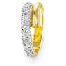 Dextera ring, White, Gold-tone plated - Swarovski, 5668812