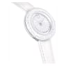 Crystalline Lustre 워치, 스위스 메이드, 레더 스트랩, 화이트, 스테인리스 스틸 - Swarovski, 5668887