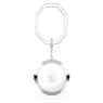 Key ring, Round cut, White, Rhodium plated - Swarovski, 5669119