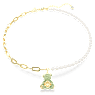 Teddy pendant, Crystal pearl, Bear, Multicolored, Gold-tone plated - Swarovski, 5669162