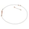 Nice necklace, Crystal pearl, Magnetic closure, Feather, White, Rose gold-tone plated - Swarovski, 5669221