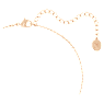 Pendentif en Y Originally, Perle de cristal, Blanc, Placage de ton or rosé - Swarovski, 5669521
