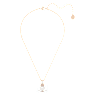 Originally pendant, Crystal pearl, White, Rose gold-tone plated - Swarovski, 5669523