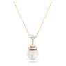 Originally จี้สร้อยคอ, มุกคริสตัล, ขาว, เคลือบโทนสีโรสโกลด์ - Swarovski, 5669523