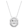 Mesmera pendant, Octagon cut, Small, White, Rhodium plated - Swarovski, 5669915