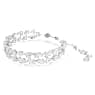Mesmera bracelet, Mixed cuts, White, Rhodium plated - Swarovski, 5669927