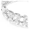 Mesmera bracelet, Mixed cuts, White, Rhodium plated - Swarovski, 5669927