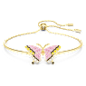 Idyllia Armband, Fjäril, Flerfärgad, Guldfärgad plätering - Swarovski, 5670053