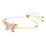 Idyllia Armband, Fjäril, Flerfärgad, Guldfärgad plätering - Swarovski, 5670053