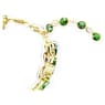 Gema bracelet, Mixed cuts, Green, Gold-tone plated - Swarovski, 5670091