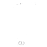 Dextera pendant, Interlocking loop, White, Rhodium plated - Swarovski, 5670251
