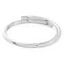 Dextera bangle, Magnetic closure, White, Rhodium plated - Swarovski, 5670252