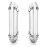 Lucent ringoorbellen, Statement, Achthoekige vorm, Wit - Swarovski, 5671087