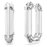 Lucent ringoorbellen, Statement, Achthoekige vorm, Wit - Swarovski, 5671087