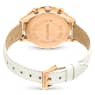 Relógio Octea Chrono, Fabrico suíço, Pulseira de couro, Branco, Acabamento em rosa dourado - Swarovski, 5671150