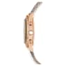 Octea Chrono watch, Swiss Made, Leather strap, Gray, Rose gold-tone finish - Swarovski, 5671153