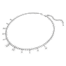 Náhrdelník Dextera, Bílá, Pokoveno rhodiem - Swarovski, 5671183