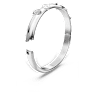 Dextera Armreif, Verschiedene Schliffe, Weiß, Rhodiniert - Swarovski, 5671194