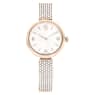 Illumina watch, Swiss Made, Metal bracelet, Gold tone, Champagne gold-tone finish - Swarovski, 5671196