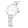 Illumina watch, Swiss Made, Metal bracelet, Silver tone, Stainless steel - Swarovski, 5671205