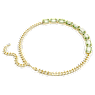 Verižica Millenia, Osmerokotni rez, Zelena, PVD zlatega odtenka - Swarovski, 5671255