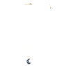 Luna pendant, Crystal pearl, Moon, Multicolored, Rose gold-tone plated - Swarovski, 5671585