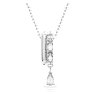 Dextera medál, Vegyes metszés, Fehér, Ródium bevonattal - Swarovski, 5671819