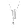 Dextera medál, Vegyes metszés, Fehér, Ródium bevonattal - Swarovski, 5671819