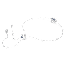 Constella 手鏈, 橢圓形切割, 藍色, 鍍白金色 - Swarovski, 5671895