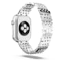 Sparkling 되는 프린세스 스트랩, Apple Watch® 40mm, 41mm 용, 실버 톤, 스테인리스 스틸 - Swarovski, 5672167