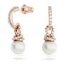 Zestaw Originally, Kryształowa Perła, Biały, Powłoka w odcieniu różowego złota - Swarovski, 5672835