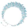 Gema necklace, Mixed cuts, Blue, Rhodium plated - Swarovski, 5672879