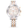 Octea Chrono watch, Swiss Made, Metal bracelet, Rose gold tone, Mixed metal finish - Swarovski, 5672937