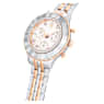 Octea Chrono watch, Swiss Made, Metal bracelet, Rose gold tone, Mixed metal finish - Swarovski, 5672937