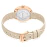 Matrix tennis 7-link watch, Swiss Made, Leather strap, Grey, Rose gold-tone finish - Swarovski, 5672968