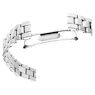 Certa watch, Swiss Made, Metal bracelet, Silver Tone, Stainless steel - Swarovski, 5672998