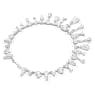 Mesmera necklace, Statement, Mixed cuts, White, Rhodium plated - Swarovski, 5673599
